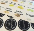 etykiety na pojemniki kuchenne 142 sztuki wzór 1