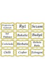 etykiety na pojemniki kuchenne 142 sztuki wzór 1