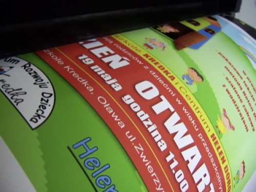 Wydruk na folii samoprzylepnej 1m2