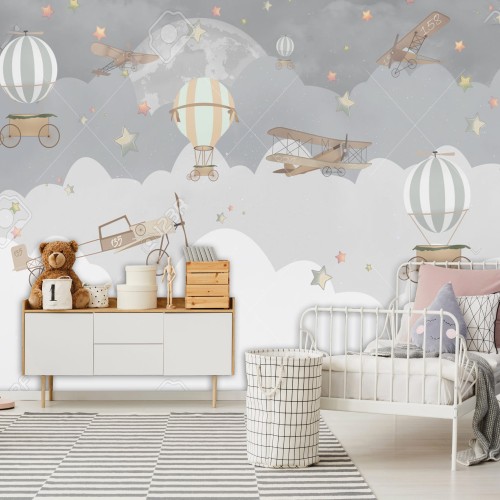 fototapeta balon w chmurach.jpg