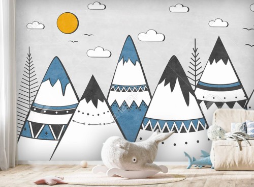 tapeta góry do pokoju dziecka wz4.jpg