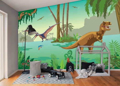 fototapeta z dinozaurami.jpg