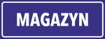 Naklejka MAGAZYN 24x9cm naklejki znak informacyjny BHP