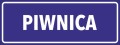 PIWNICA naklejka 90x240 mm znak informacyjny BHP - PIWNICA.jpg