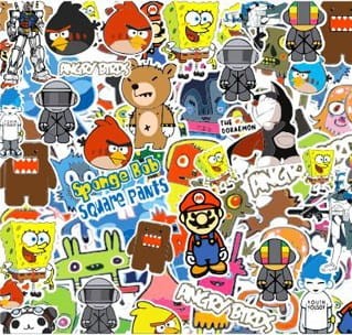 STICKERBOMB sticker bomb 100/50cm wzór 1