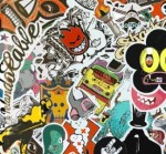 STICKERBOMB sticker bomb 100/50cm wzór 2