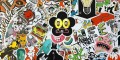 STICKERBOMB sticker bomb 100/50cm wzór 2