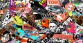 STICKERBOMB sticker bomb 100/50cm wzór 3