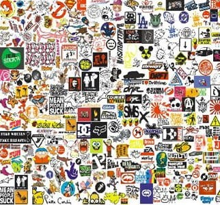 STICKERBOMB sticker bomb 100/50cm wzór 8