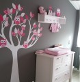 Naklejka na ścianę drzewo białe rozmiar XXL
