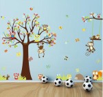 Naklejki na ściane sowa drzewo rozmiary L/XL/XXL wzór 4