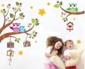 Naklejki na ścianę sowa drzewo rozmiary L/XL/XXL wzór 11